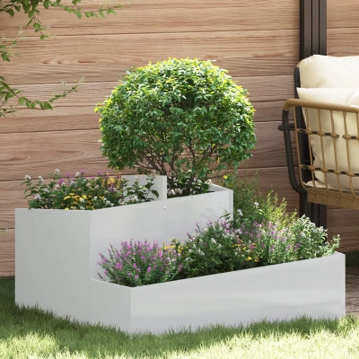 Afbeelding van Plantenbak 80x80x50 cm Gegalvaniseerd Staal