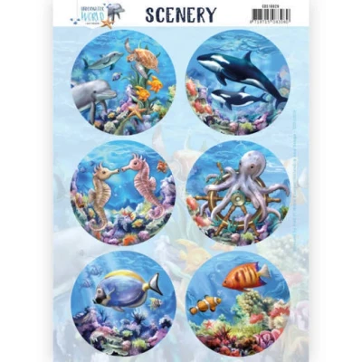 Afbeelding van Sea World Push Out Scenery Underwater by Amy Design