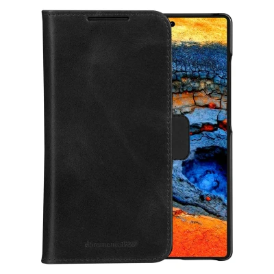 Afbeelding van Samsung Galaxy S25 Ultra Hoesje Echt leder dbramante1928 Bookcase/2 in 1 Case Zwart Telefoonhoesje