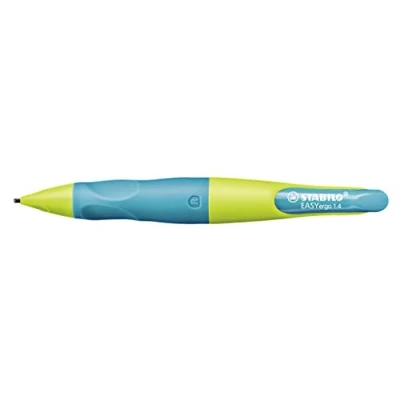 Afbeelding van STABILO 7882/8 HB Ergonomisch drukbestendig vulpotlood voor rechtshandigen EASYergo 1.4 in neonlimoen/blauw 1 stuks inclusief 3 dunne potloodvullingen Hardheid