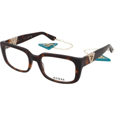 Afbeelding van Guess Donna GU2959 052 Montature da vista Acetato Havana Squadrata Normale