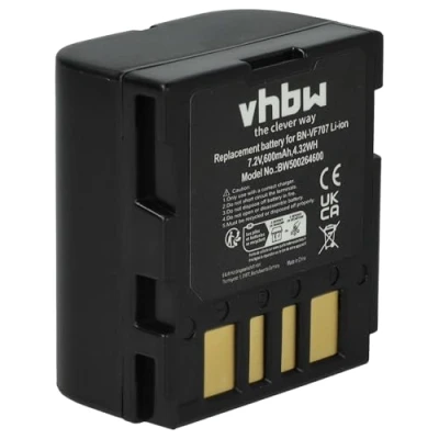 Afbeelding van Camera accu compatibel met JVC BN VF707U / 600 mAh