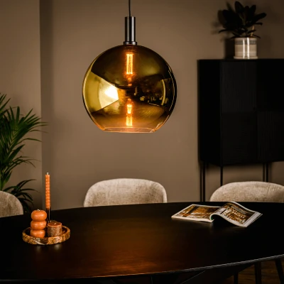 Afbeelding van Vurna Justine hanglamp ø40 cm Glas goud