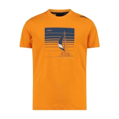 Afbeelding van CMP Uniseks T shirt van jersey voor kinderen en jongens, Flame bluesteel, 104