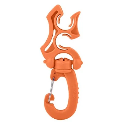 Afbeelding van Keenso Scuba Duiken Dubbele Slanghouder met Clip, BCD Clip Regulator Retainer Gesp Haak voor Snorkelen