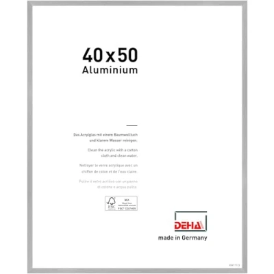 Afbeelding van DEHA Design aluminium fotolijst Tribeca, 40x50 cm, Mat zilver structuur