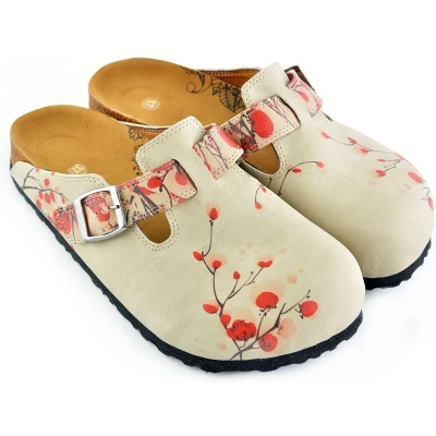 Afbeelding van GOBY Strawberries Clogs Slippers Hoge kwaliteit Handmade Maat 37
