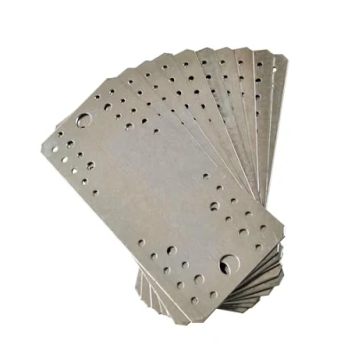 Afbeelding van OMIdeas 10 x Platte Verbindingsplaat (210 90 2) Geperforeerde Platen Staal Verbinding Plaathouder Houtverbinders Reparatieconnector Aansluitplaten Connector, Verzinkt