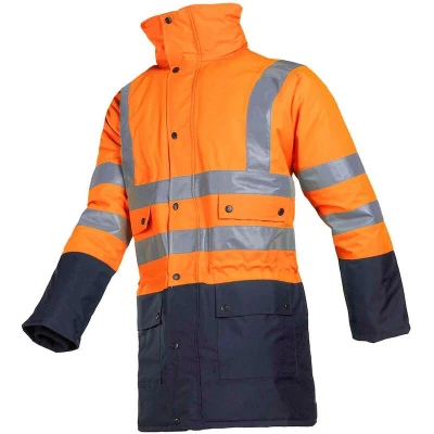 Afbeelding van Sioen 2006 Stormflash winter regenparka Oranje/marine, maat M