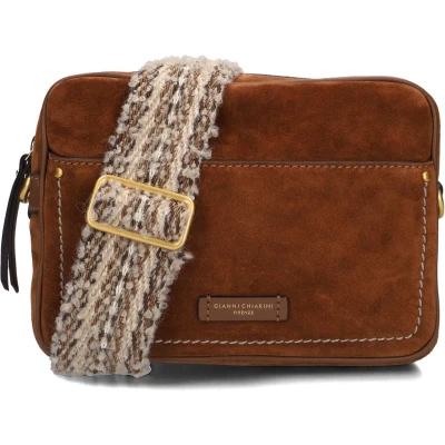 Afbeelding van Gianni Chiarini Nina 12060 Schoudertassen Dames Cognac Maat ONESIZE