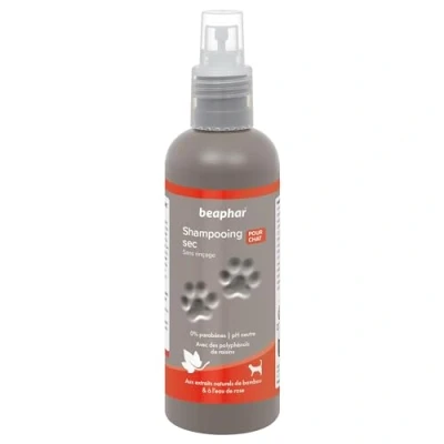 Afbeelding van BEAPHAR Ultrazachte en geurende droge shampoo voor katten met natuurlijke extracten van bamboe rozenwater revitaliseert verfrist de vacht beperkt overtollig talg zonder uitspoelen
