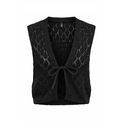 Afbeelding van Only Onlchili S L String Cardigan Knt 15350955 Zwart antraciet 1 Dames The Stone