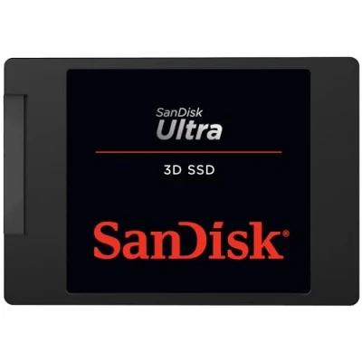 Afbeelding van SanDisk Ultra 3D SSD 2 TB (Leessnelheid Tot 560 MB/s, Schrijfsnelheid 520 NAND Technologie, NCache 2.0 Technologie) Zwart