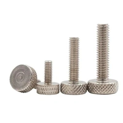 Afbeelding van 5 stks M3 M4 M5 M6 M8 M10 304 Rvs Platte Kop Gekartelde Duim Schroef Hand Draai Computer Schroeven(8mm,M8 (5Pcs))