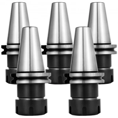 Afbeelding van VEVOR 5 stuks spantangenset, CAT40 ER32 spantangkop, voor CNC graveermachine en frezen draaibank gereedschap (CAT40 ER32)