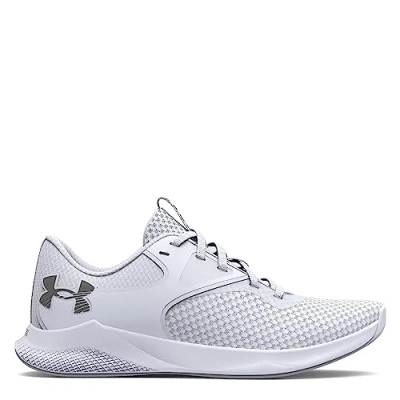 Afbeelding van Under Armour Charged Aurora 2 Trainingsschoen, Dames, Maat: 42, White/metallic warm silver Textiel/ synthetisch