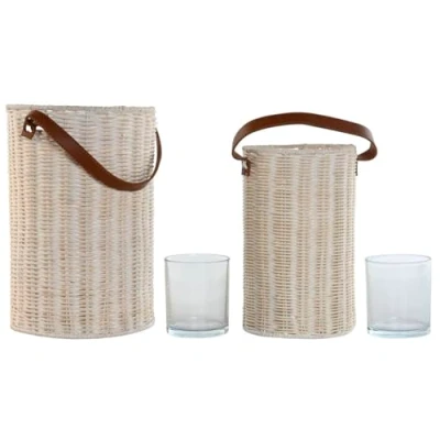 Afbeelding van Kaarshouder Home ESPRIT Kristal 20 x 30 cm (2 Stuks)