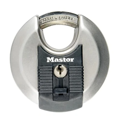 Afbeelding van Masterlock 80mm diam. stainless steel padlock octagonal boron carbide shrouded M50EURD