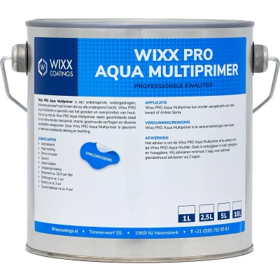Afbeelding van Wixx PRO Multiprimer Aqua 5L RAL 7021 Zwartgrijs