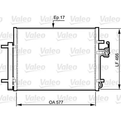 Afbeelding van Valeo Airco condensor 814360