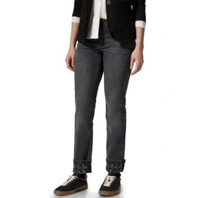 Afbeelding van Cecil MIT Turnup Slim fit jeans, Dames, Maat: 26x30, Transparent men