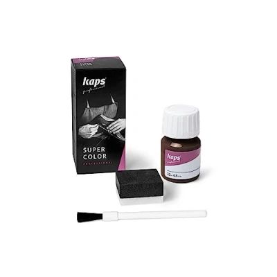 Afbeelding van Verf Voor Leren Schoenen En Tassen Met Spons Penseel, Kaps Super Color, 70 Kleuren (180 chocolade)