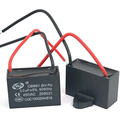 Afbeelding van Fasizi 2 stuks CBB61 2uF 450V AC 50/60Hz Airconditioner Ventilator Motor Lopende condensator: