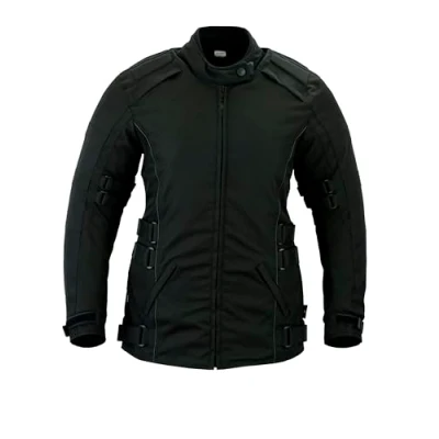Afbeelding van Motorjas voor dames Waterdichte textiel Cordura jas met bescherming CE (EN 1621 1) Texpeed Zwart M