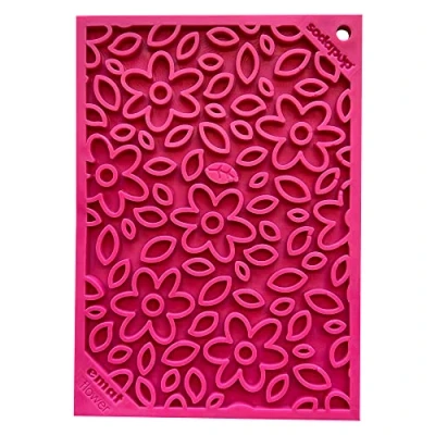 Afbeelding van Sodapup Lickmat Flower Power Hondenvoerbak Roze Small