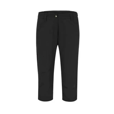 Afbeelding van Maier Sports 233007 Dames functionele capri nek van PA, broek, outdoorbroek, wandelbroek, capribroek, slijtvast en sneldrogend, Zwart, 44