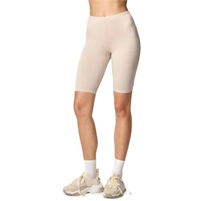 Afbeelding van Merry Style MS MS10 145 LE Dames Leggings Sport Vrijetijdsbroek Kort Viscose Sporbroek Yogabroek Beige L