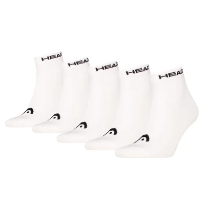 Afbeelding van HEAD Unisex All Sports Quarter (5 pack), wit, 35/38 EU