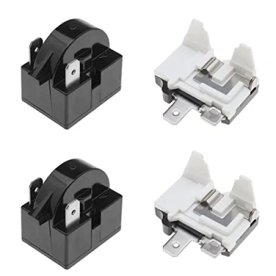 Afbeelding van EMSea 2x 15 Ohm Koelkast Start Relais 2 Pin PTC Vriezer Compressor Weerstand voor Mini Koelkasten Compacte Diepvriezers Wijnkoelkasten met 1/2HP 375W Thermische Overbelasting Protector