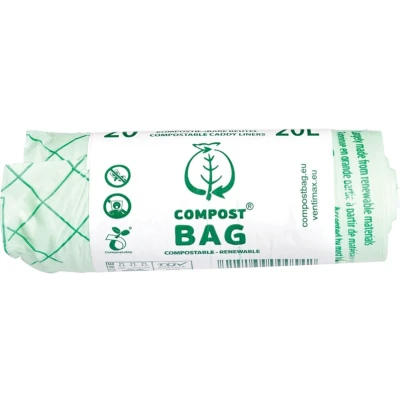 Afbeelding van Compost Bag Afvalzak Composteerbaar 20 liter stuks