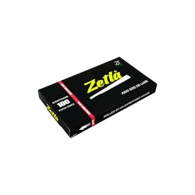Afbeelding van Zetla 100 kegels King Size (109 x 26 mm) wit voorgedraaide cones met filter conische joint hulzen van papier
