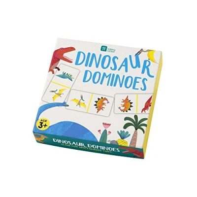 Afbeelding van Talking Tables Dino Dinosaur Dominoes Game, papier, meerkleurig