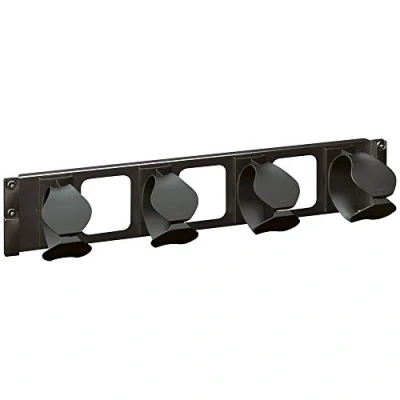 Afbeelding van Legrand 19inch rangeerpaneel 4 kunststof ogen 2he zwart ral9005 046523