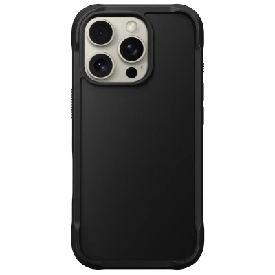 Afbeelding van Apple iPhone 16 Pro MagSafe Hoesje Kunststof Nomad Hardcase/Backcover Zwart Telefoonhoesje Shockproof/Valbescherming