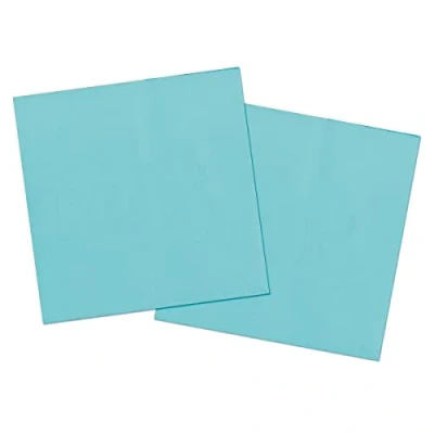 Afbeelding van 20x stuks servetten van papier lichtblauw 33 x cm Feestservetten