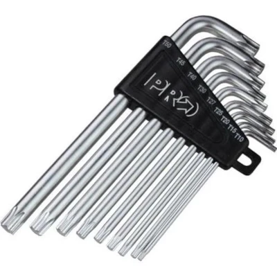 Afbeelding van Pro Torxsleutelset Staal Zilver 8 delig