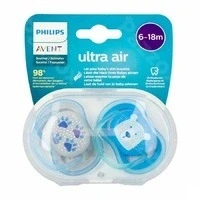 Afbeelding van Philips Avent Ultra Air Fopspeen 6/18 maanden SCF085/06 2 stuks