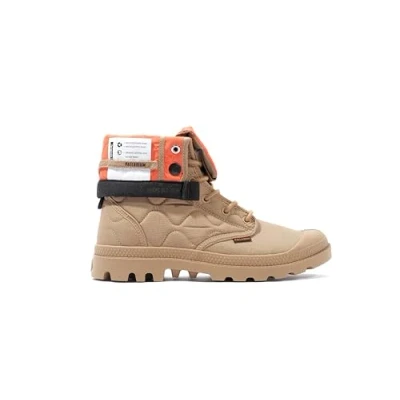 Afbeelding van Palladium Baggy Requilted Veterboots, Maat: 45, Caramel Textiel