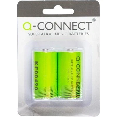 Afbeelding van Q Connect Alkalisch (2 Pcs., C, 5700 mAh), Batterijen