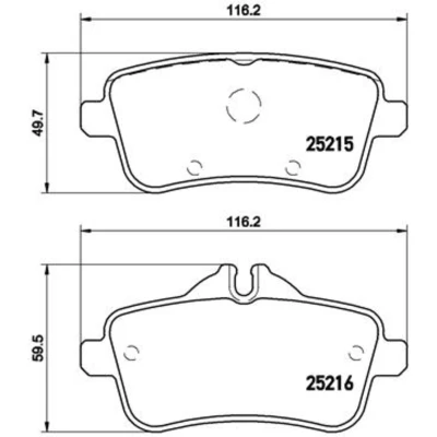 Afbeelding van Brembo Remblokset P 50 099