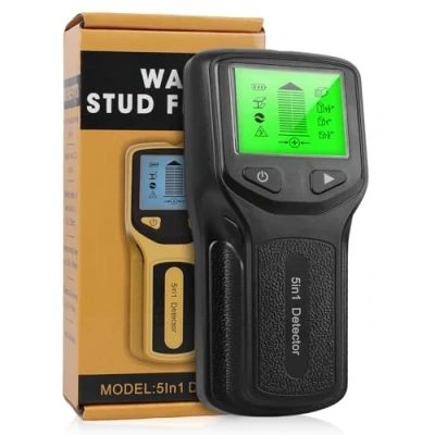 Afbeelding van kabelzoeker, wanddetector, 5 in 1 scanner, detector, voor hout, ferrometalen kabel, metaal