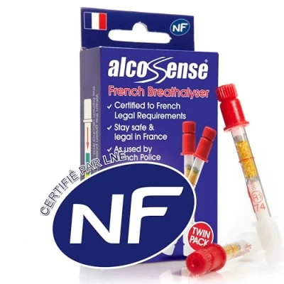Afbeelding van Alcosense Alcoholtester Wegwerp NF Gekeurd, 2 Stuk