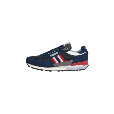Afbeelding van Pepe Jeans Kingston College Sneakers laag, Heren, Maat: 41, Navy Schoenen