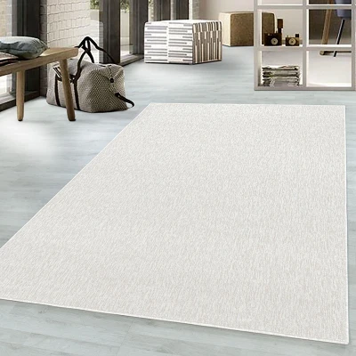 Afbeelding van Laagpolig vloerkleed Nani Creme/Wit 200x290cm Adana Carpets