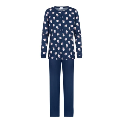 Afbeelding van mey Serie Scribbled DOTS Pyjama, Dames, Maat: 38, Deep marine