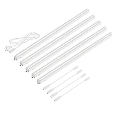 Afbeelding van parlat LED kastarmaturen Rigel, elk 87,3 cm, 40 cm kabel, 1002lm, warm wit, set van 5